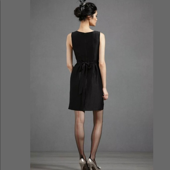 BLHDN Anthropologie Black Starburst Dress Silk - Picture 2 of 5